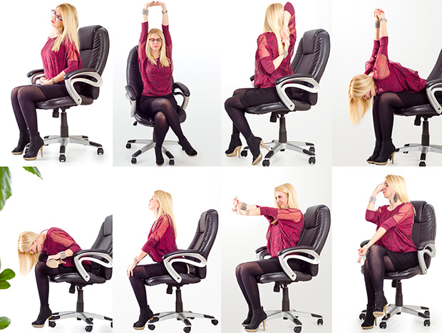 yoga poses for office workers